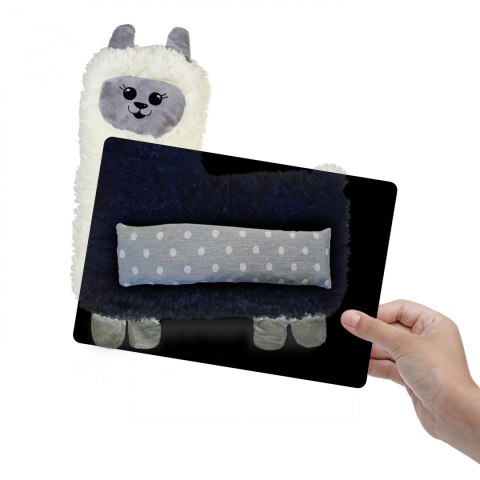 PRZYTULAMKA GRZEJĄCA LAMA TERMOFOR PLUSZOWY ALPAKA