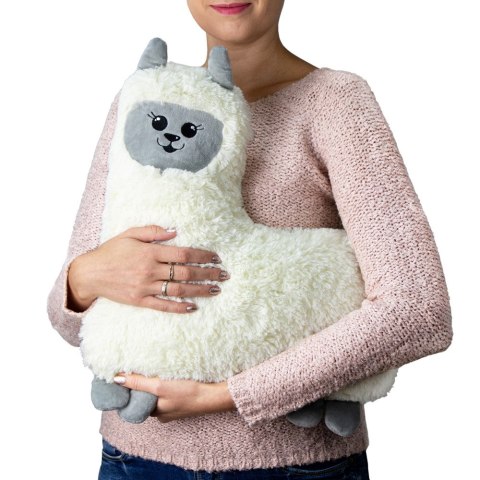 PRZYTULAMKA GRZEJĄCA LAMA TERMOFOR PLUSZOWY ALPAKA