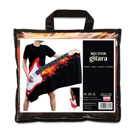 RĘCZNIK GITARA PLAŻOWY KĄPIELOWY NA PLAŻĘ BASEN