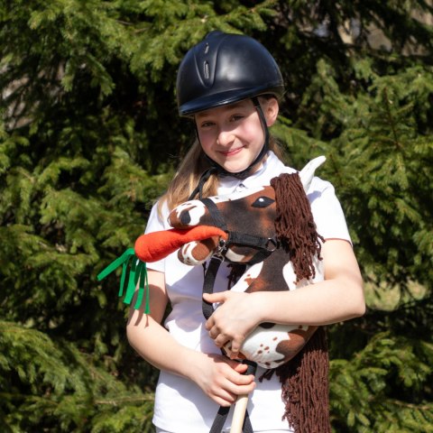 SKIPPI HOBBY HORSE TARANTOWATY - BIAŁO BRĄZOWY - PREZENT NA DZIEŃ DZIECKA