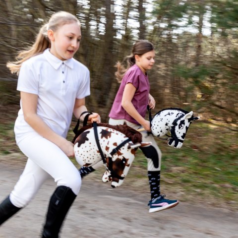 SKIPPI HOBBY HORSE TARANTOWATY - BIAŁO BRĄZOWY - PREZENT NA DZIEŃ DZIECKA