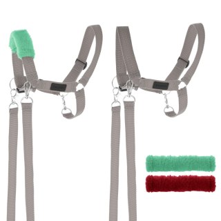 SKIPPI KANTAR DLA HOBBY HORSE - WODZE, 2 WYMIENNE FUTERKA - SZARY