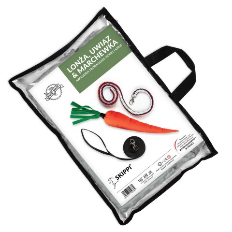 UWIĄZ DLA HOBBY HORSE - LONŻA I MARCHEWKA W ZESTAWIE - SKIPPI - NA PREZENT
