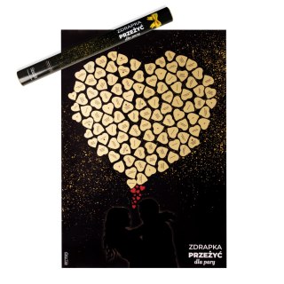 ZDRAPKA PRZEŻYĆ DLA PARY PLAKAT DO ZDRAPYWANIA