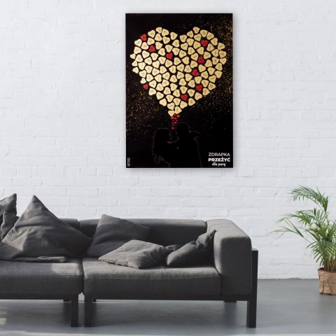 ZDRAPKA PRZEŻYĆ DLA PARY PLAKAT DO ZDRAPYWANIA