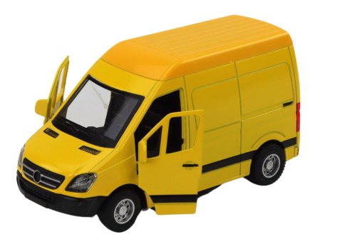 AUTKO DOSTAWCZE 1:32 ŚWIATŁA DŹWIĘKI CZERWONY CZARNY ŻÓŁTY BIAŁY