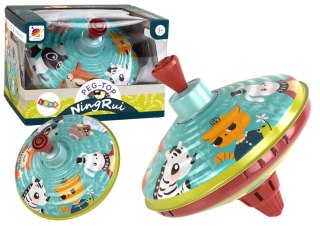 BĄCZEK METALOWY WIRUJĄCY ZWIERZĄTKA ZABAWKA TRADYCYJNY