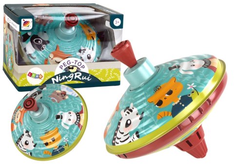 BĄCZEK METALOWY WIRUJĄCY ZWIERZĄTKA ZABAWKA TRADYCYJNY