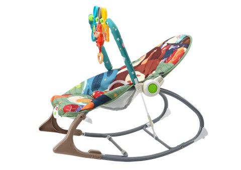 BUJACZEK KRZESEŁKO LEŻACZEK 2W1 WIBRACJA DŹWIĘK LISEK