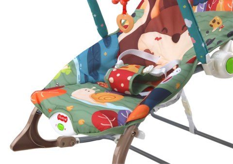 BUJACZEK KRZESEŁKO LEŻACZEK 2W1 WIBRACJA DŹWIĘK LISEK