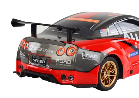 DUŻE AUTO SPORTOWE ZDALNIE STEROWANE 1:10 CZERWONE