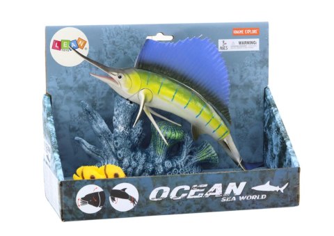 FIGURKA RYBA MIECZNIK WŁÓCZNIK RAFA KORALOWA RYBKI