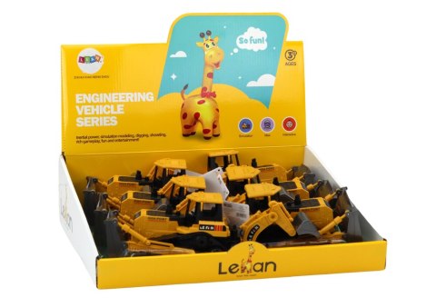 KOPARKA GĄSIENICOWA POJAZD BUDOWLANY 2 ŁYŻKI ŻÓŁTA