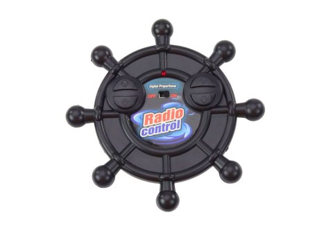 ŁÓDŹ POLICYJNA ZDALNIE STEROWANA RC NIEBIESKA PILOT 27MHZ