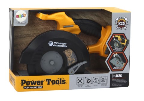 PILARKA TARCZOWA ZABAWKOWA NARZĘDZIE ŻÓŁTA DŹWIĘKI