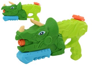 PISTOLET NA WODĘ DINOZAUR ZIELONY TRICERATOPS 1000 ML ZASIĘG 7M