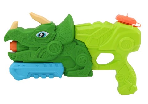 PISTOLET NA WODĘ DINOZAUR ZIELONY TRICERATOPS 1000 ML ZASIĘG 7M