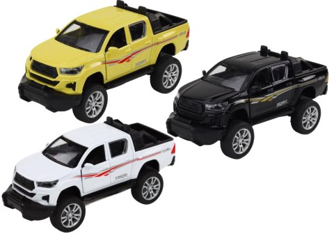 RESORAK ALUMINIOWY AUTKO TERENOWE NAPĘD BIAŁY CZARNY ŻÓŁTY