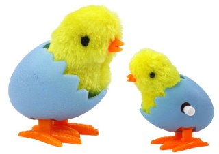 SKACZĄCY KURCZAK W SKORUPCE JAJKA NAKRĘCANY PLUSZOWY ŻÓŁTY