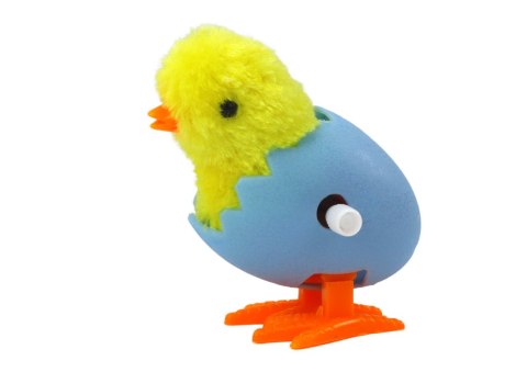 SKACZĄCY KURCZAK W SKORUPCE JAJKA NAKRĘCANY PLUSZOWY ŻÓŁTY