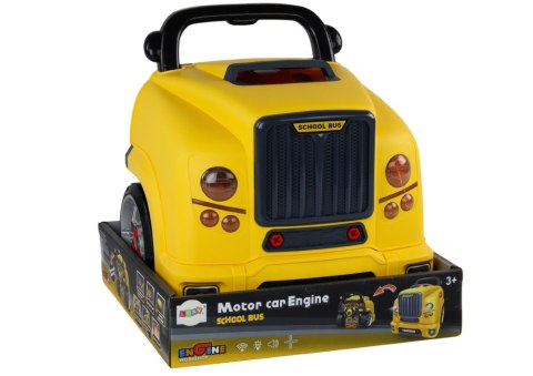 WARSZTAT SILNIK BUS DO ROZKRĘCANIA ZESTAW MAJSTERKOWICZA ŻÓŁTY AUTOBUS