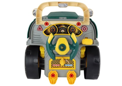 WARSZTAT SILNIK CIĘŻARÓWKA DO ROZKRĘCANIA ZESTAW MAJSTERKOWICZA ZIELONY