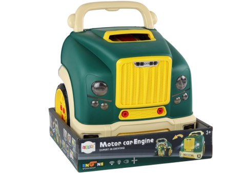 WARSZTAT SILNIK CIĘŻARÓWKA DO ROZKRĘCANIA ZESTAW MAJSTERKOWICZA ZIELONY