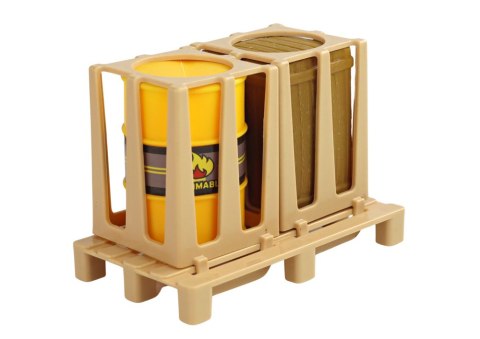 WÓZEK WIDŁOWY 1:16 RUCHOME WIDŁY DŹWIĘKI ŚWIATŁA ŻÓŁTY