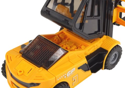 WÓZEK WIDŁOWY 1:16 RUCHOME WIDŁY DŹWIĘKI ŚWIATŁA ŻÓŁTY