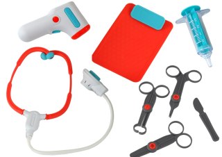 ZESTAW MAŁEGO DOKTORA WÓZEK LEKARSKI RTG EKG AKCESORIA