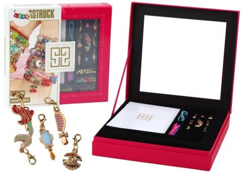 ZESTAW DO TWORZENIA BRANSOLETEK BIŻUTERII NASZYJNIK KORALIKI ZAWIESZKI