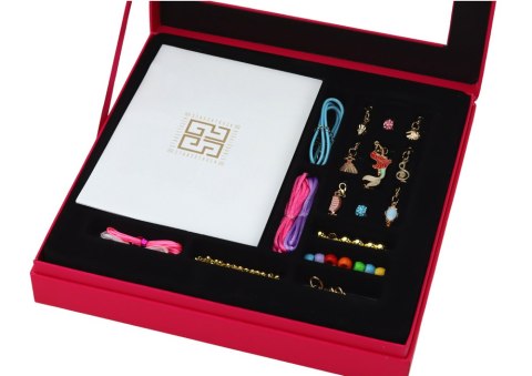 ZESTAW DO TWORZENIA BRANSOLETEK BIŻUTERII NASZYJNIK KORALIKI ZAWIESZKI