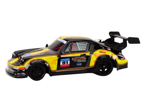 AUTKO ZDALNIE STEROWANE RC 1:16 GUMOWE KOŁA DRIFT ŻÓŁTY