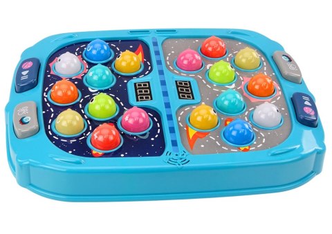 GRA ZRĘCZNOŚCIOWA WACK A MOLE KOSMOS 9 POZIOMÓW PRĘDKOŚCI ŚWIATŁA DŹWIĘKI