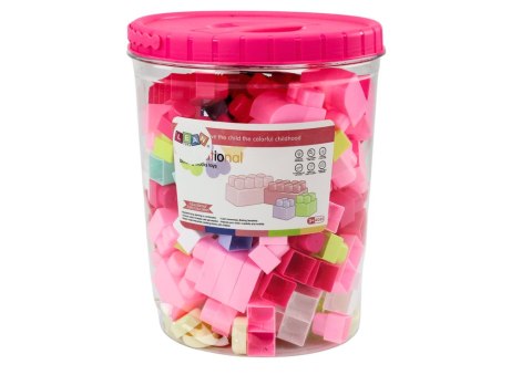 KLOCKI W WIADERKU EDUKACYJNE DUŻE BUDOWLANE ZESTAW 160 ELE.