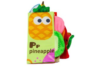 KSIĄŻECZKA MIĘKKA OWOCE SZELESZCZĄCA PISZCZĄCA KOLOROWA DLA NIEMOWLĄT