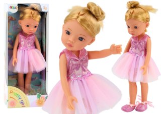 LALKA BALETNICA RÓŻOWA LALECZKA BALERINA SUKIENKA 33CM