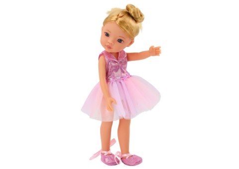 LALKA BALETNICA RÓŻOWA LALECZKA BALERINA SUKIENKA 33CM