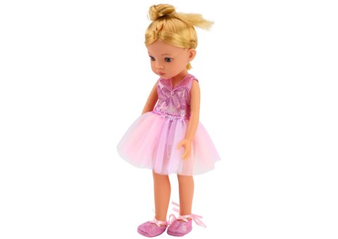 LALKA BALETNICA RÓŻOWA LALECZKA BALERINA SUKIENKA 33CM
