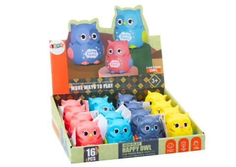 MAŁA WESOŁA SÓWKA NAPĘD FRYKCYJNY 4 KOLORY