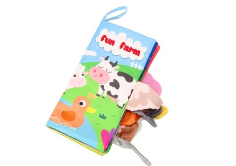 MIĘKKA KSIĄŻECZKA EDUKACYJNA SZELESZCZĄCA ZWIERZĘTA DOMOWE