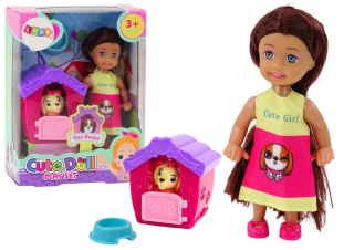 MINI LALECZKA DŁUGIE WŁOSY SUKIENKA KOLOROWA PIESEK BUDA