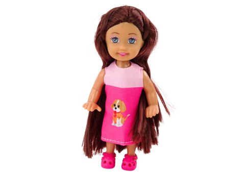 MINI LALECZKA DŁUGIE WŁOSY SUKIENKA TRZY PIESKI LEGOWISKO