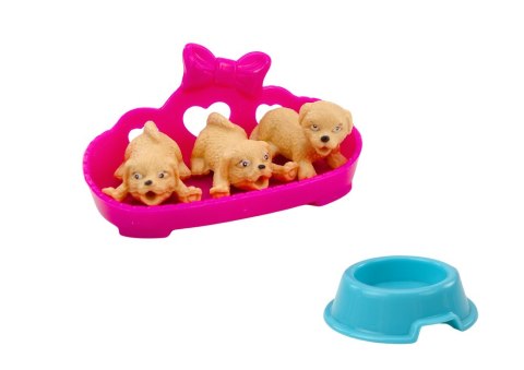 MINI LALECZKA DŁUGIE WŁOSY SUKIENKA TRZY PIESKI LEGOWISKO