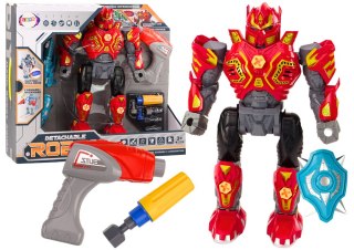 ROBOT DO SKRĘCANIA BROŃ WIERTARKA ŚRUBOKRĘT ŚWIATŁA DŹWIĘK CZERWONY