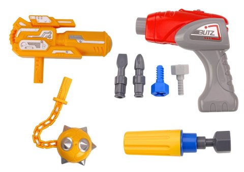 ROBOT DO SKRĘCANIA BROŃ WIERTARKA ŚRUBOKRĘT ŚWIATŁA DŹWIĘK NIEBIESKI