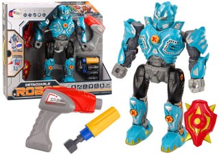 ROBOT DO SKRĘCANIA BROŃ WIERTARKA ŚRUBOKRĘT ŚWIATŁA DŹWIĘK TURKUSOWY