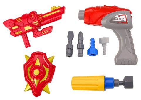 ROBOT DO SKRĘCANIA BROŃ WIERTARKA ŚRUBOKRĘT ŚWIATŁA DŹWIĘK TURKUSOWY