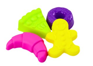 ZESTAW DO PIASKU WIADERKO KONEWKA FOREMKI RÓŻOWE SŁODKOŚCI 8 ELE.