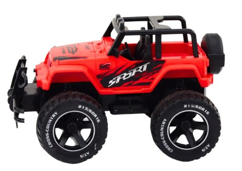AUTKO SAMOCHÓD TERENOWY ZDALNIE STEROWANY RC 1:18 CZERWONY